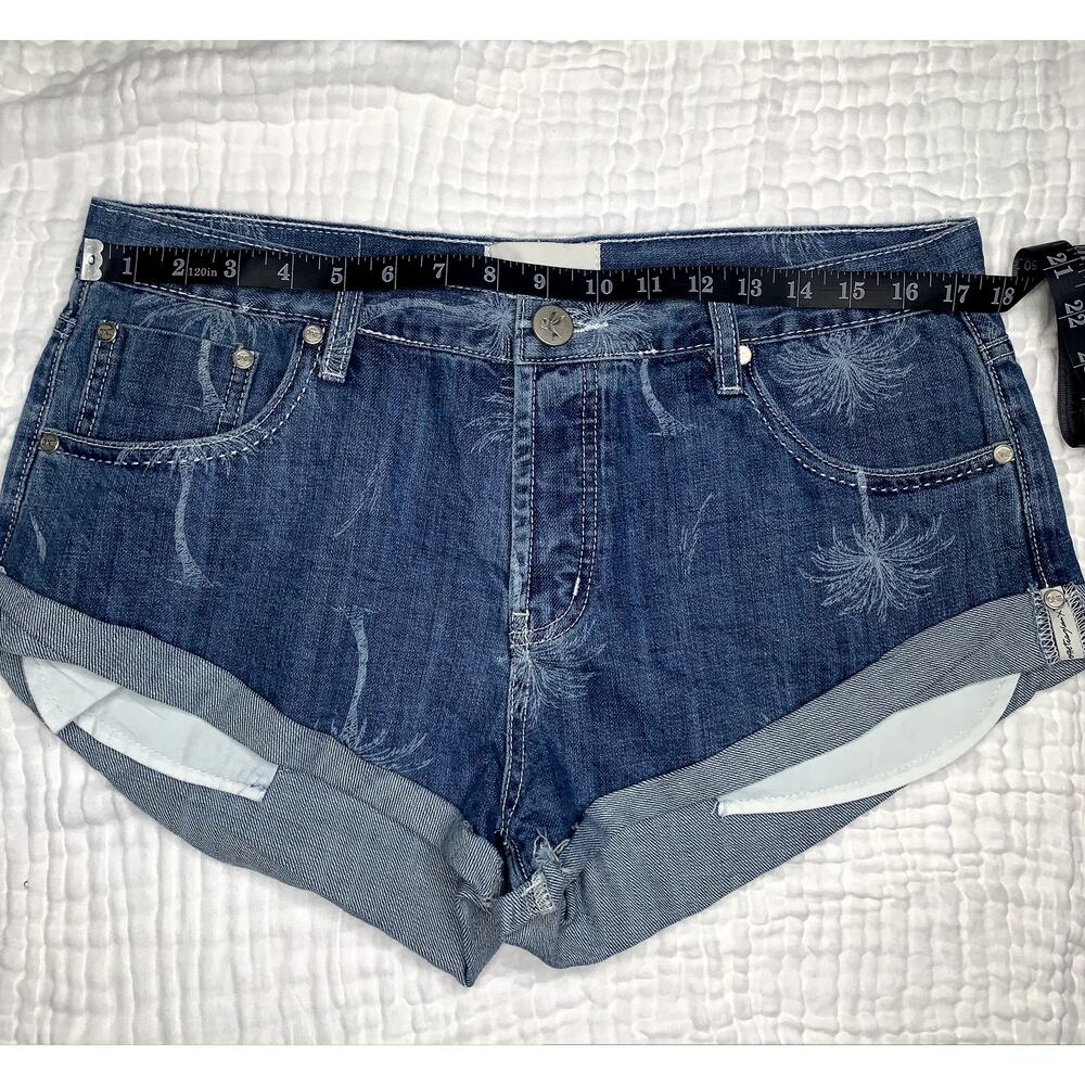 One Teaspoon Women's Malibu Blue Bandits‎ Low Waist Denim Shorts Size 31 - Picture 12 of 14